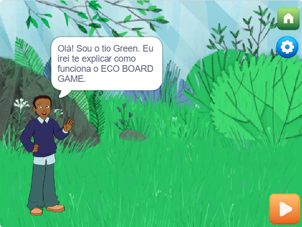 Foto do Tio Green explicando sobre o jogo